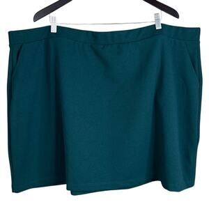 ModCloth This Is Knit Mini Skirt Stretchy Hunter Green Size 3X